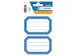 Boek Etiket Herma 5714 82x55mm Blauwe rand gelinieerd 12 stuks
