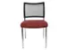 Siège visiteur Assise tissu bordeaux Dossier maille Noir
