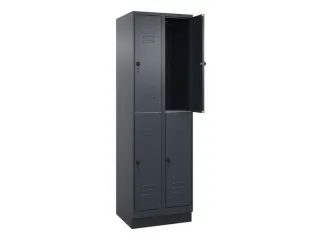 dubbeldekse locker,HxBxD 1950x600x500mm,2x2vak.,vak B 300mm - 2