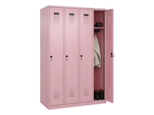 locker,HxBxD 1850x1200x500mm,4vak,vak B 300mm,draaigrendel