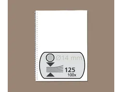 Draadrug Fellowes 14mm 34-rings A4 zilver 100stuks