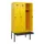 locker met bank,HxBxD 1950x900x815mm,3vak,vak B 300mm,draaigrendel
