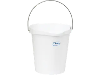 Hygiene 5686-5 emmer 12 liter wit maatverdeling en schenktuit - 1