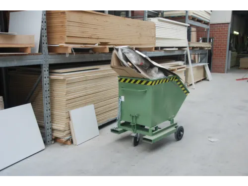 Kiepwagen voor spaanders,HxLxB 1090x1320x900mm,0,4m³,draagverm. 300kg