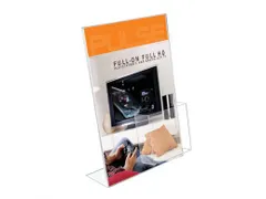 Folderstandaard A4 Acryl Staand Met Bak Voordeelbundel