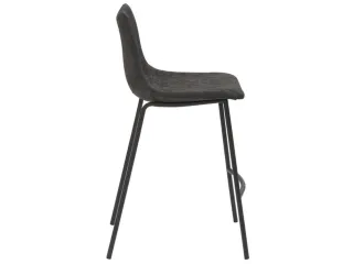 Barkruk mySOLO 4-poten Zwart met Zitting kunstleder Vintage Zwart - 4