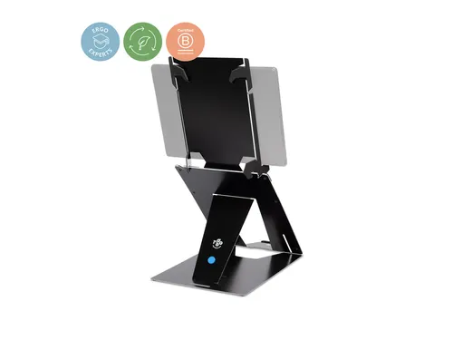Tablet en laptopstandaard in 1 R-Go Riser Duo voor 10-22 inch Zwart