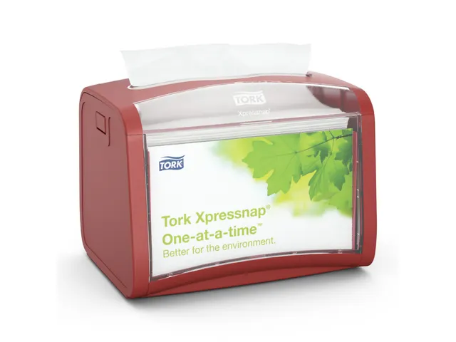 Tork 272612 Xpressnap Tabletop Napkin Dispenser Rood