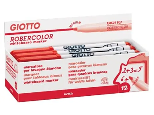 Robercolor whiteboardmarker medium ronde punt rood