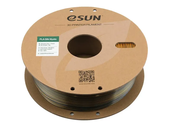 3D Filament 1.75mm 1KG PLA-Silk Mystic Gold Groen Zwart
