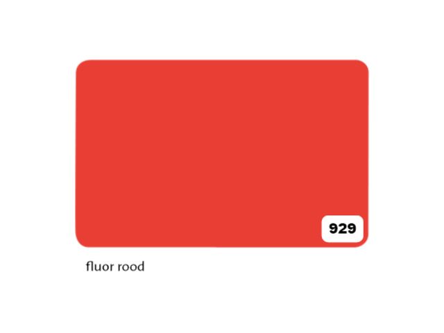 Etalagekarton Folia 48x68 cm 400gr Nr 929 Fluor Rood