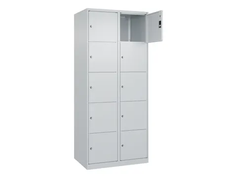 lockerkast,HxBxD 1850x800x500mm,2x5vakken,vak B 400mm,cil.-slot