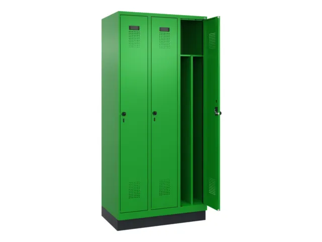 locker voor scheiding van kleding,HxBxD 1950x900x500mm,3vak