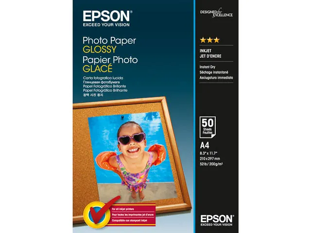 C 13 s 042539 Epson Fotopapier A4 200 Gram Glossy 50 Vel