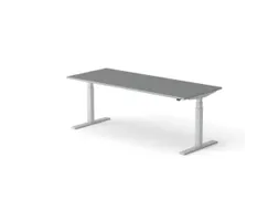 Elektrisch ihv bureau,HxBxD 650-1310x2000x800mm,blad donkergrijs