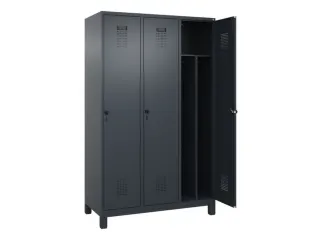 locker voor scheiding van kleding,HxBxD 1950x1200x500mm,3vak - 1