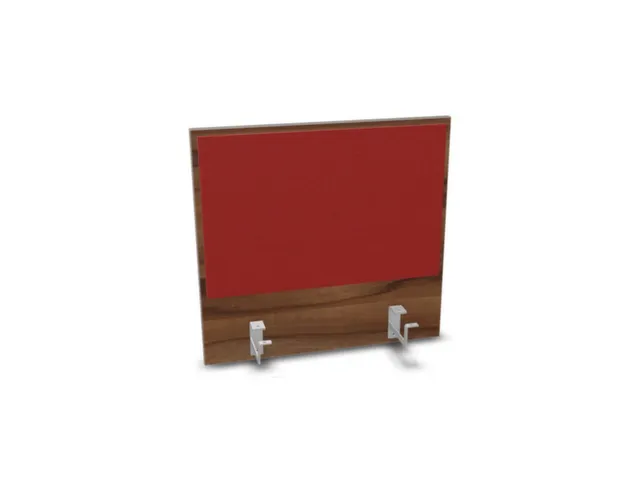 opzetpaneel bureau aanbouw achter NP-tiepolo nut BN4011-rood 600mm