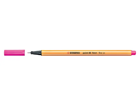 Fineliner STABILO point 88/056 neon roze 0.4mm