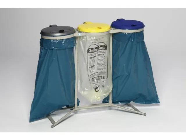 Support Sacs De Tri Sélectif 120L Triples Support Fixe