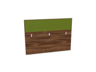 baliepaneel bureau aanbouw achter NP-tiepolo nut BN7048-groen 1600mm - 1