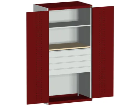 armoire modulaire HxlxP 2000x1050x650mm 1xtablette en acier 4tiroir(s)