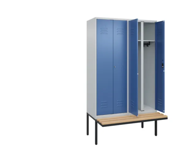 locker voor scheiding van kleding,HxBxD 2120x1200x815mm,4vak