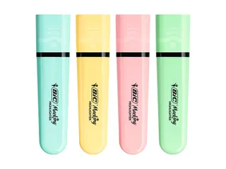 Markeerstift Bic blister à 4 pastelkleuren - 3