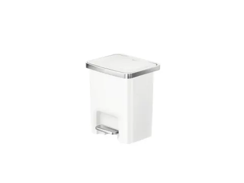 Hana 2 Pedaalemmer 15 liter Wit