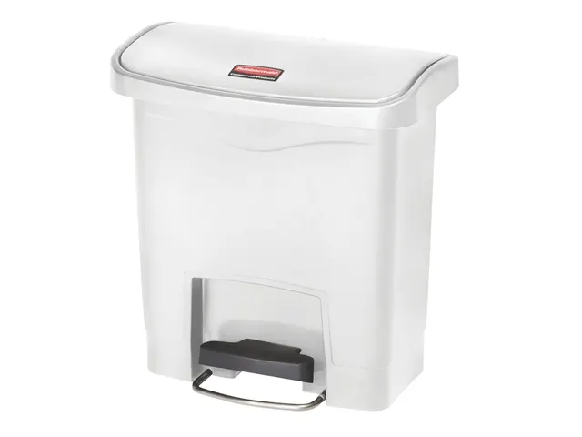 Pedaalemmer Rubbermaid Slim Jim Step On 15 Liter wit