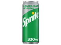 Frisdrank Sprite No Sugar blikje 0.33l