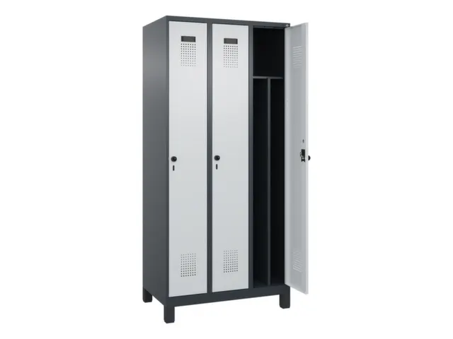 locker voor scheiding van kleding,HxBxD 1950x900x500mm,3vak