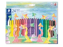 Waxpotlood Staedtler Norix twister set à 24 kleuren