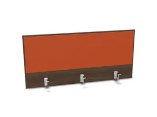 opzetpaneel bureau aanbouw achter NV bruin hickory oranje 1200mm - 1