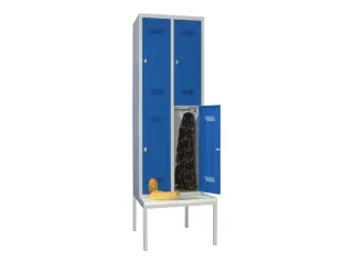 banklocker,dubbeldeks,HxBxD 2150x600x800mm,RAL7035,front RAL5010 - 1