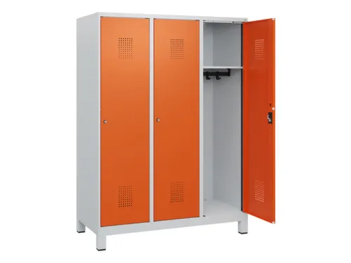 schoollocker,HxBxD 1630x1200x500mm,3vak,vak B 400mm,cil.-slot,voeten