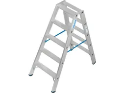 dubbele ladder,beide zijden,2x5treden m. R13-laag,treden met profiel