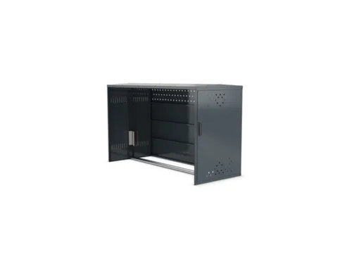 fietsgarage,aanbouwveld,HxBxD 1250x850x2050mm,wanden staal,dak staal