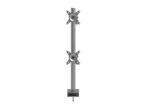 Monitorarm Dubbel Verticaal Viewmate Style 672 2 Schermen Zilver