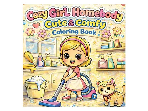 Kleurboek Cozy Girl Homebody Cute & Comfy