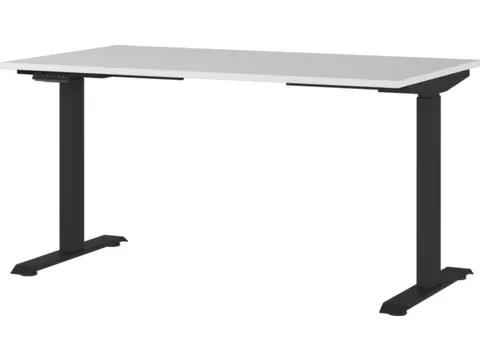 Elektrisch ihv bureau,HxBxD 720-1200x1400x800mm,blad lichtgrijs