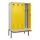 locker met bank,voor scheiding van kleding,HxBxD 2120x1200x815mm,4vak
