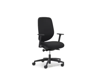 Giroflex Bureaustoel 353 met automatic-move mechanisme zwart - 1