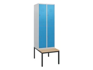 Dubbeldekse dekenkist,HxBxD 1950x600x815mm,2x2vak.,vak B 300mm - 1