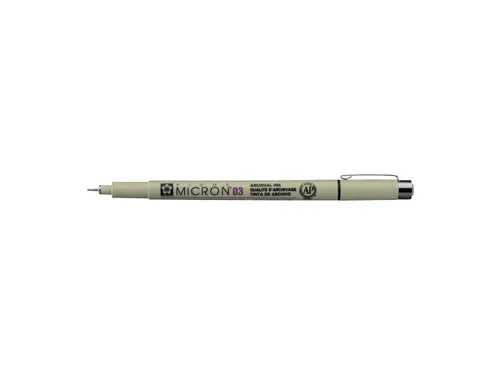Fineliner Sakura pigma micron zwart 0.35mm