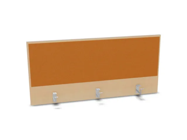 opzetpaneel,v. bureau,aanbouw achter,B 1200mm,NE-esdoorn,BN3005-geel