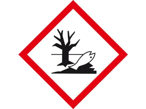 Gevarensymbool Aquatoxisch Zelfklevende Folie 20x20mm Vel