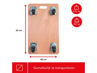 Meubelverplaatser 650x400mm 400kg - 9