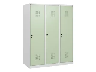 schoollocker,HxBxD 1530x1200x500mm,3vak,vak B 400mm,draaigrendel - 2