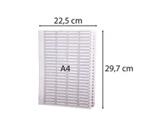 Tabbladen karton 160g A4 1-100 wit