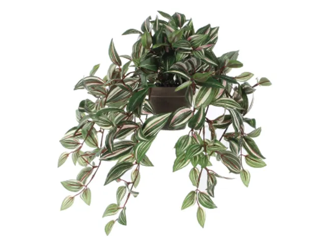 Kunstplant Mica Tradescantia hangend groen 45x25cm
